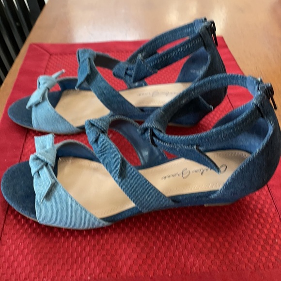 Blue multi color canvas sanders - Picture 2 of 5